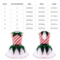 Miniatyrbillede 4 af 7: Børn Piger Paillet Tutu Julekjole Julemandens Elverdragt Småbørn Grøn Festlig Ballet Danse Leotard Fancy Festkjole White