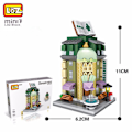 Miniatyrbillede 3 af 11: LOZ Byggeklodser Bybillede Scene Kaffebar Butik Arkitektur Samlelegetøj Julegave til Børn Voksne without  box2