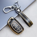Miniatyrbillede 5 af 10: 4 Knap Blød TPU Skal Fob Til Hyundai Ix35 Ix45 I10 I30 I40 Tucson Santa Fe Rena Sonata Elantra Creta Bil Smart Nøgle Etui Cover black keychain 1
