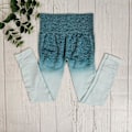 Pikkukuva 1 / 11: Joogasetti Rintaliivit ja Leggingsit Fitness-urheiluvaatesetti Naisille Green pants M