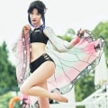 Pikkukuva 4 / 9: Demon Slayer Cosplay -uimapuku Kimetsu No Yaiba Shinobu Kocho Kamado Nezuko Kesäinen Seksikäs Ranta-bikinisetti style3 XXL