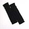 Pikkukuva 6 / 10: Talviset neulotut villaiset lämpimät leggingsit Vintage Lingge yksivärinen lämpöä pitävät pitkät sukat Karvaiset säärystimet naisille light gray one size