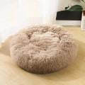 Miniatyrbild 5 av 11: Deluxe Fluffig Extra Stor Hundbädd Tvättbar Rund Djursoffa Kattsängar Matta Hundkudde Djurbädd Brown 80cm