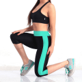 Pikkukuva 7 / 10: Joogahousut Joustavat Push Up -leggingsit Urheilu Treenitrikoot Kuntosalitytöille Dark Blue White L