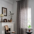 Miniatyrbild 3 av 11: Enkel Gardin i Bomull och Linne Randig Tofs Vardagsrum Gardinstång Bamboo hemp tassel-hook curtain 150W * 270 high CM