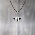 Miniatyrbilde 1 av 9: Mantarokke Halskjede Havdyr Anheng Justerbart Håndlaget Bohemia Voks Tau Choker Menn Kvinner Smykker Gave Joyas N0051-Silver