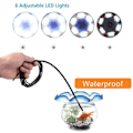 Miniatyrbild 2 av 5: Endoskopkamera 7mm 3 i 1 USB Mini Videokameror Wsdcam IP67 Vattentät 6 LED Boroskop Inspektionskamera För Windows PC Android 1m Soft Wire