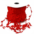 Miniatyrbilde 1 av 11: 10 meter silke bladformet kunstig blomst grønne blader for hjem bryllupsdekorasjon DIY krans scrapbooking håndverk falsk blomst Red