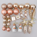 Miniatyrbild 5 av 11: Julgranskulor Röda Polkagrisar Hängande Ornament Stora Hängen Set Juldekorationer För Hemmet 2024 Natal Navidad Nyår Champagne-20pcs3