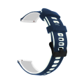 Miniatyrbilde 9 av 10: 20/22mm Silikonklokkereim med to farger for Huawei GT2 Gaming 245 Outer mint inner Blue 20mm