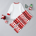 Miniatyrbild 3 av 4: Julpyjamas Matchande Familj Pyjamas Jul Pyjamas Bokstav Rutig Tryck Set Pappa Mamma Barn Toppar Och Byxor Navidad Nattkläder Child 11Y