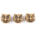 Miniatyrbilde 4 av 8: 10 stk Antikke Ugle Løve Buddha Leopard Hode Avstandsperler Sjarm DIY Armbånd Halskjede Perler for Smykkefremstilling Tilbehør Lion Gold 10pcs