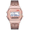 Miniatyrbilde 7 av 11: Rosegull Sølv Klokker Menn Kvinner Elektronisk Digital Display Retro Stil Klokke Herre Relogio Masculin Reloj Hombre homme 03-Gold