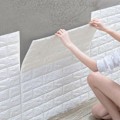 Pikkukuva 2 / 4: 5 kpl 3D pehmeä tiiliseinä tarra itseliimautuva vedenpitävä vaahtomuovilevy 38 * 35cm marmori keltainen Marble Yellow