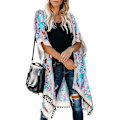 Pikkukuva 1 / 11: Uimapuku Hawaii Seaside Holiday Cardigan Lyhythihainen Aurinkosuojattu Vaatetus Painettu Rantapeite Puolipitkä Uima-asu LC85278-204 Average size