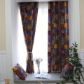 Miniatyrbillede 2 af 8: Boheme Retro Gardiner Etnisk Stil Bomuld Linned Tyndt Vindue Dekorativt Boho Print Gardiner Soveværelse Færdige Gardiner Hook W140CMxH160CM 1PC