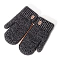 Pikkukuva 4 / 9: Talviset kaksikerroksiset plus velvet -paksuuntavat miesten käsineet opiskelijalle ulkoiluun pyöräilyyn lämpimät ja kylmänkestävät kokosormikäsineet Dark grey One Size