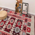 Miniatyrbild 4 av 11: Europa Rosa Sofffilt Bomullstråd Stickad Filt Med Tofs Geometri Bohemisk Sofföverdrag Sängfilt Heminredning boho plaid 90x180cm