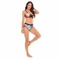 Pikkukuva 5 / 5: Tyttöjen uimapuku liukuvärjätty, jaettu väritulostus seksikäs slim fit laihduttava plus-kokoinen bikiniuimapuku Picture color 4XL