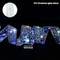 Miniatyrbild 10 av 10: Julband Ljusslinga God Jul Dekorationer För Hemmet 2023 Julgransprydnad Xmas Navidad Gåvor Nyår 2024 Silver warm light 1M 10LED