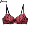 Miniatyrbild 1 av 5: Sexig BC 75 80 85 90 95 100 Dam BH Stor Storlek Underkläder Kvinna Behå Spets Push Up Bralette Red 80C