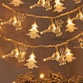 Miniatyrbillede 2 af 11: Juletræ Snefnug LED Lys Kæde Banner Juledekoration 2023 til Hjemmet Navidad Juletræsindretning Eventyrlys Vedhæng light style 3