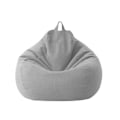 Miniatyrbilde 4 av 11: Store Små Late Sofaer Trekk Stoler uten Fyll Lin Stoff Lounger Sete Saccosekk Puff Couch Tatami Stue Saccosekker C 70x80cm