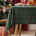 Miniatyrbilde 5 av 7: Juleduk Amerikansk Rød Enkel Rutete Bordmatte Hotell Kaffebordduk Dekorativ Duk Red and green plaids 140*260cm