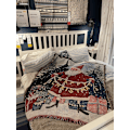 Miniatyrbilde 5 av 9: God Jul Ekorn Furu Teppe Tapestry Veggdekorasjon Sofahåndkle Squirrel tree blanket 90*150cm