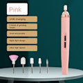 Miniatyrbillede 3 af 6: Lille værktøj neglepoleringsmaskine neglelakfjerner til negleskønhedssalon fem-i-en negleklipper manicureudstyr Ruby Red Ordinary five-head