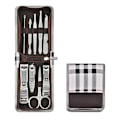 Miniatyrbild 4 av 5: Zipper Väska 9 st Rostfritt Stål Nagelknipsare Set Nagelsax Manikyr Manikyrverktyg Skönhet 9-piece set-eight-character pattern