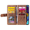 Pikkukuva 3 / 5: Motorola Moto G35 5G -kotelo PU-nahkainen puhelinkotelo vetoketjullisella lompakolla ja 9 korttipaikalla Style C
