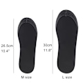 Miniatyrbilde 2 av 5: USB Oppvarmede Skosåler Føtter Varme Sokkputer Matte Elektrisk Oppvarming Såler Vaskbare Varme Termiske Såler Unisex WJ014 Black Size L (41-46)