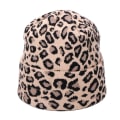 Miniatyrbilde 9 av 11: Vinter dame pompon lue skjerf sett Leopard Sexy utendørs varmt 2-delt pels pom pom lue skjerf hedging caps for jenter E