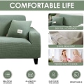 Miniatyrbillede 4 af 11: Tykt sofabetræk Jacquard ensfarvet trykte sofabetræk til stue sofabetræk hjørnesofa slipcover L form camel 2-seater(135-170cm)