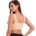 Pikkukuva 8 / 8: Joogaliivit Urheilutoppi Push Up Alusvaatteet Urheiluliivit Crop Fitness Urheiluvaatteet sexy white L
