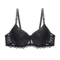 Miniatyrbild 1 av 4: B C Kup Sexig BH Underkläder Solid Push Up Dam BH Spets Black 80C