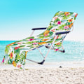 Miniatyrbillede 1 af 11: Tropiske Planter Mikrofiber Strandstol Betræk Håndklæde Med Lomme Udendørs Hurtigtørrende Bærbar Have Pool Loungestol Tæppe 25 73x210cm