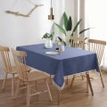 Pikkukuva 2 / 6: Pöytäliina, pellavamainen, vedenpitävä, suorakulmainen, kotitalouksien ruokapöydälle UTR20019 Blue 140cm*220cm