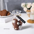 Miniatyrbillede 4 af 4: 50/100 stk. Gennemsigtige emballageposer Blomsterprintet Cookie Snack Æble Chokolade Slik Opbevaringspose til julefest Gavepose 100pcs 10x15.5cm 9x15cm