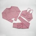 Miniatyrbillede 9 af 11: Yoga Sæt Kvinder Træning Sportstøj Fitness Tøj Leggings+ BH Sportsdragter BraPantsGreen S