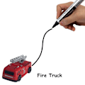 Miniatyrbillede 1 af 11: Magiske spor legetøj induktiv tank bil model bil robot pingvin følger linje du tegner intelligens udvikling børnelegetøj Fire Truck