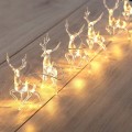 Miniatyrbild 6 av 6: LED Sika Hjort Ljusslinga Batterilåda Jul Älg Gårdsdekoration Små Färgade Lampor Warm White 3 M 20 lights