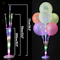 Miniatyrbillede 1 af 11: 7/11/19 Rør Ballonholder Balloner Stativ Søjle Konfetti Ballon Børnefødselsdag Baby Shower Bryllupsdekoration Forsyninger 1set LED stand a