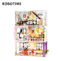 Miniatyrbild 5 av 7: Robotime Rolife DIY Dockhus Trä Miniatyrhus Handgjorda Leksaker Födelsedagspresent AS  photo DGF03