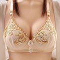 Miniatyrbild 3 av 4: Spets BH Plus Size Dam Underkläder Bralette Sexig Push Up BH Red 38/85BC