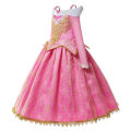 Pikkukuva 3 / 10: Prinsessa Ruusunen tyttöjen prinsessamekko lasten naamiaisasu cosplay Aurora ylellinen puku Halloween karnevaali verkkokangasvaatteet 9-10T (Tag 150) Aurora Set 3