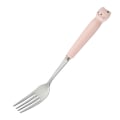 Miniatyrbillede 1 af 5: Keramisk Bordservice Sæt i Rustfrit Stål Tegneserie Børnebordservice Studenter Rejse Bærbart Bordservice Pink three-piece set