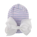 Miniatyrbillede 4 af 11: Babyhue Vinterhue Beanie Dobbeltlags Fortykkede Sløjfehue Baby Ny Hospitalshue #14 white knot Red Hat Average size