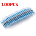 Miniatyrbillede 1 af 11: 200/100/50 stk. vandtætte loddetætnings varmekrympende samlemuffer Lug Terminaler Elektrisk ledning Bil isoleret terminal As photo blue 100pcs
